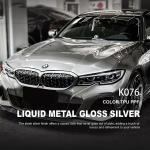 K076 Liquid Metal Glossy Silver TPU Color Car Paint Protection Film Wapping Car