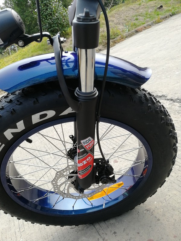 MOZO Suspension Fork 250W Bafang Hub Motor Fat Tyre Folding Electric Bicycle Free Shipping