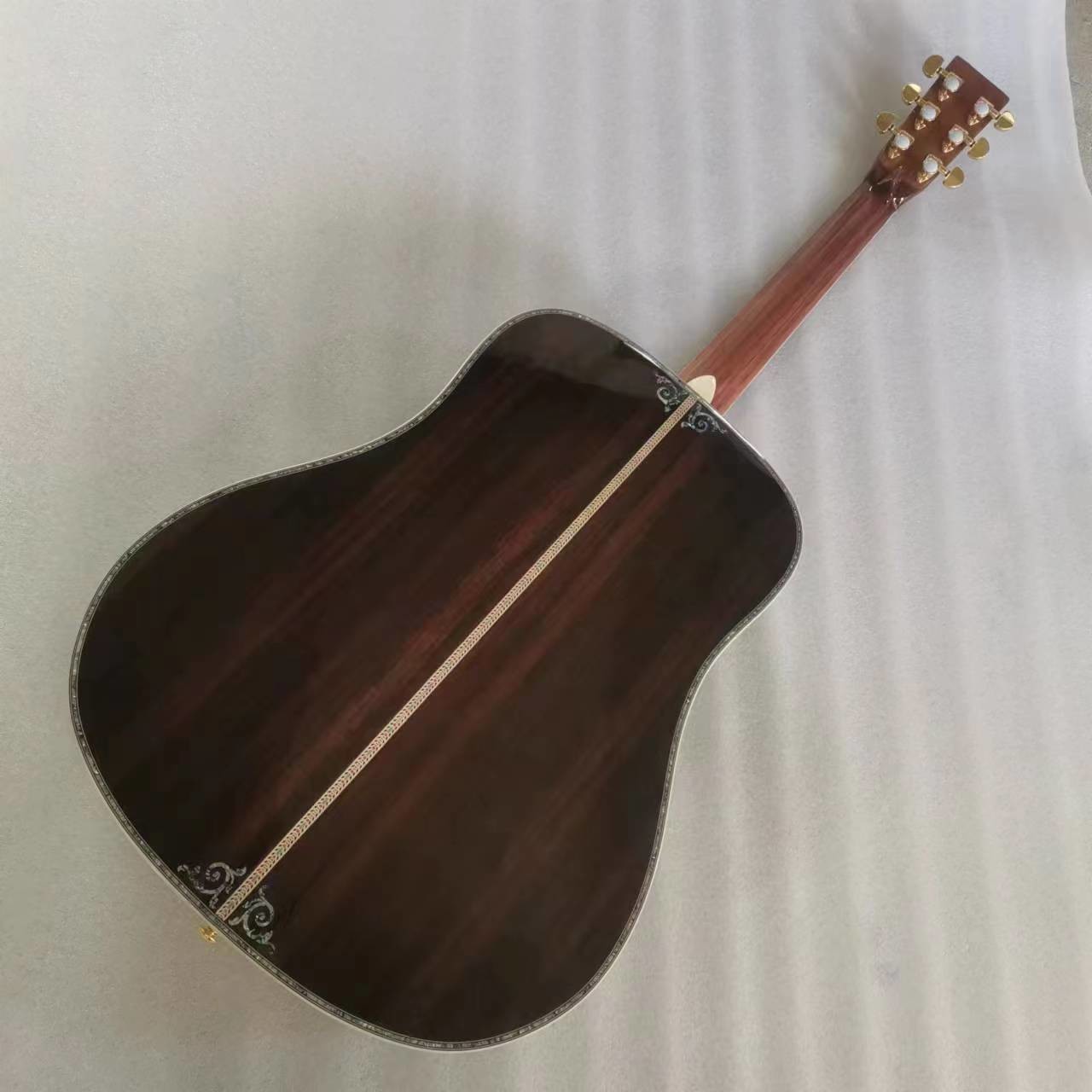 D Classic 45 Dreadnought acoustic guitar with natural Solid spruce TOP with Fishman EQ and hardcase logo