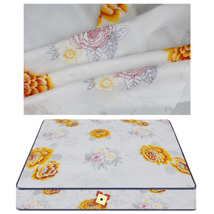 230cm Width Mattress Quilting Fabric Polyester Warp Knitted Printing Bronzing Frosted