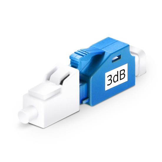 Exact Cables LC/APC Male-Female Fiber Optic Attenuator -45C- 80C Ambient Temperature