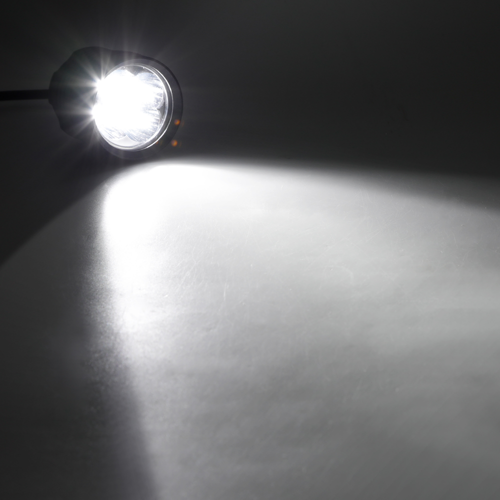 Aluminum Circle Casing White Steady 48V LED Spotlight Motorcycle
