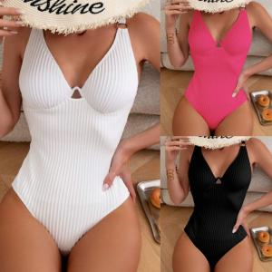 Quality Yellow Swimming Suits Bikini with Floral Pattern for Swimming wholesale