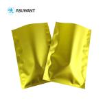 Glod Metallic Small Plastic Sachets Zipper Aluminum Foil Packaging Bags