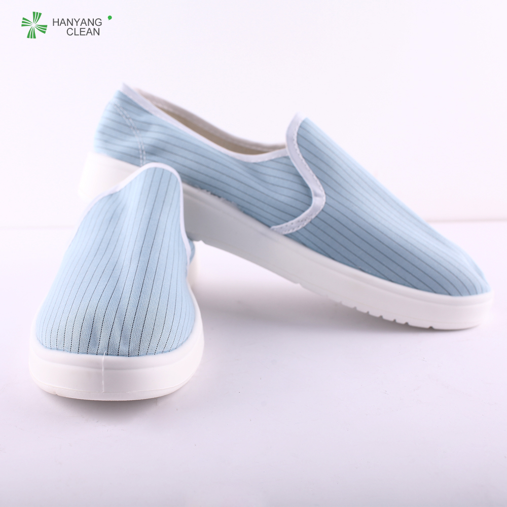 Dustproof Lab ESD Cleanroom Shoes With Anti Static Textile Lining And PVC Sole