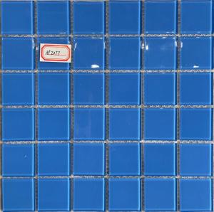 Quality 48X48MM Swimming Pool Mosaic Tiles Blue Color Glass Mosac Tiles wholesale