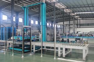 China 220v Auto Palletizer For Stacking Water Bottle Cartons And Palletizing Film Packs On Pallet on sale