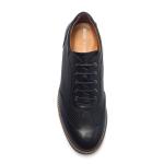 OEM ODM Black Lace Up Mens Breathable Leather Shoes