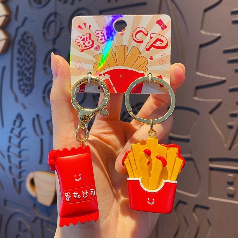 Mini Cartoon Keychain Soft Silicone Material for Kid Party Favors and Goodie Bags