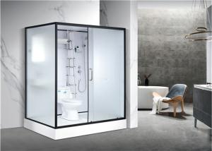Quality Shower Cabins White Acrylic ABS Tray 1700*1200*2150mm black aluminium wholesale