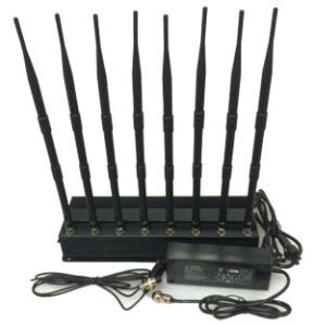 Quality 8 Channels Indoor High Power GPS/ WiFi/ 4G Cell Phone Jammer wholesale