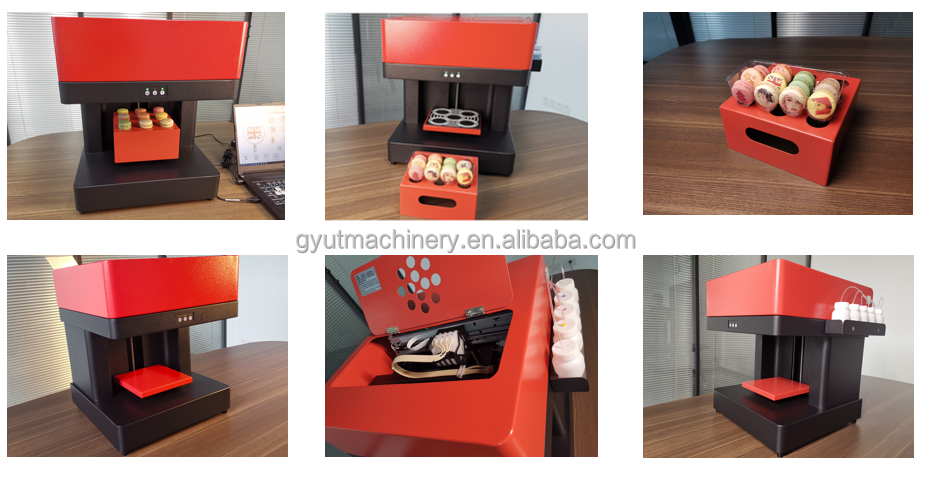 Smart Inkjet Mini Color Coffee Printers 3D Food Cake Printing Machine for Commercial
