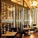 Wall Hanging Stainless Steel Wine Cabinet luxury Custom For Hotel