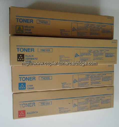 Black Cyan Magenta Yellow Color Laser Toner TN210 For Konica Minolta Bizhub C250 C252