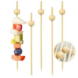 Quality Eco Friendly Cocktail Disposable Bamboo Food Picks Toothpicks 6 Inch For Food wholesale