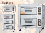 Gas Bread Bakery Deck Oven Two Tray Commercial Baking Oven 6.8kw
