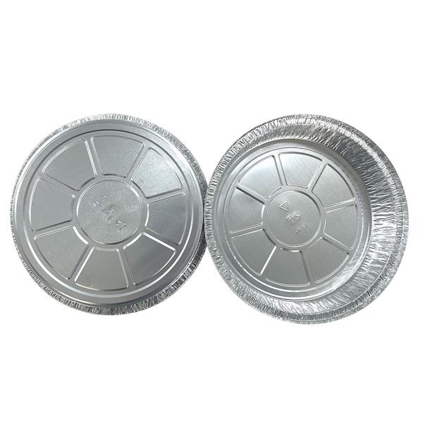 Pet Food Packing Aluminum Foil Round Plates Disposable Food Tray Take Out