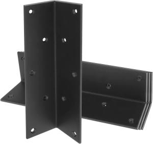 Quality Black Steel L Right Angle Bracket for Heavy Duty Raised Vegetable Garden Bed Corner wholesale