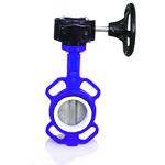 Metal Lever Cast Iron Body Wafer End Type Dn50 Butterfly Valve