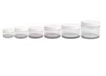 Plastic Clear Body Scrub Jar 100ml Cosmetic Packaging Containers Wide Mouth