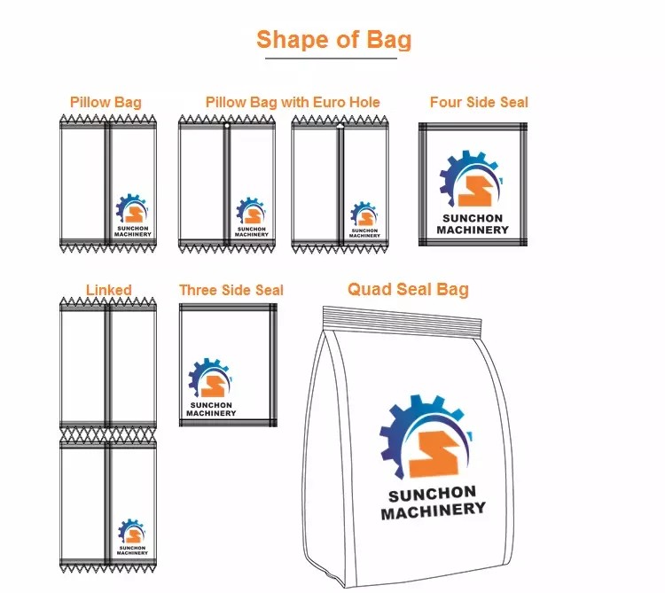 Automatic Vffs Barley Flour Powder Milk Powder Spices Powder Packaging Machine With PLC Control