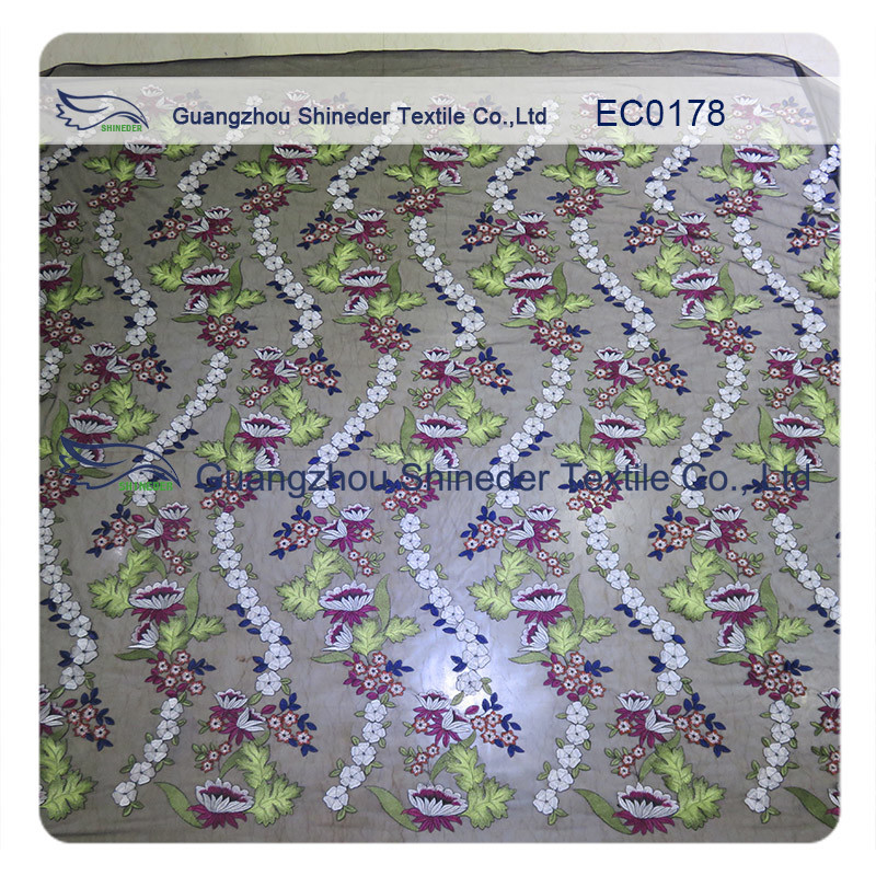 Coast Multi - Color Floral Lace Fabric Cotton Lace Trim For Wedding Dress