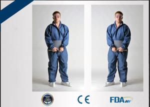 Quality High Tensile Strength Disposable Protective Clothing , Chemical Resistant Coveralls wholesale