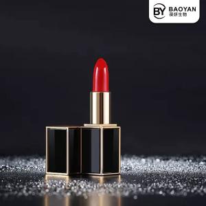 Quality Black Casing Red Glitter Lipstick Nourishing Long Wearing ODM OEM wholesale