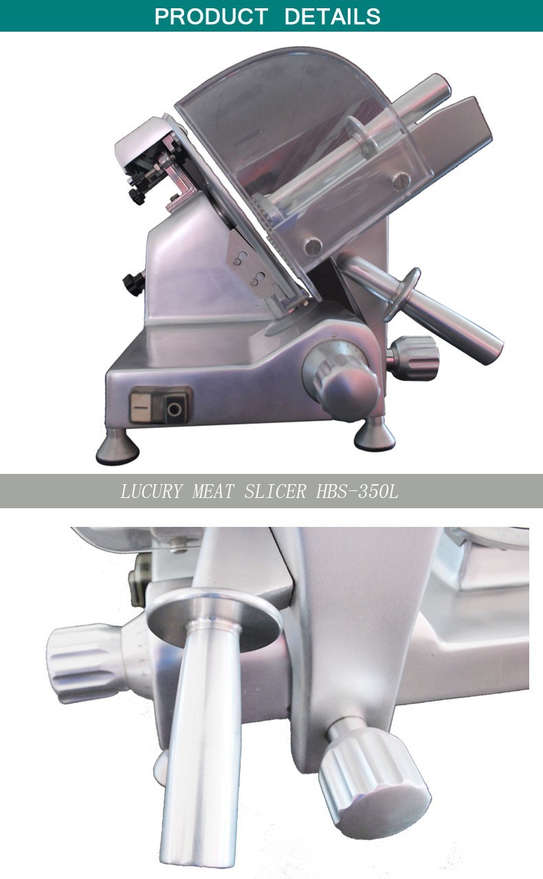 Luxury Electric Frozen Meat Slicer Aluminum Alloy Body Blade Dia.385mm Food Processing Equipment