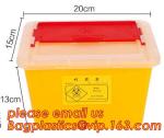 1L 2L 4L 6L plastic round medical disposable sharps bins, plastic disposables