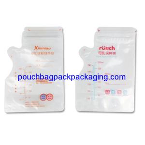 Quality 120 x 180 + 60 mm breast milk storage bag pack 250ml with thermal sensor from manufacturer wholesale