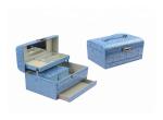 Cosmetic Makeup Case Jewelry Packaging Boxes PU Leather Portable Elegant Design