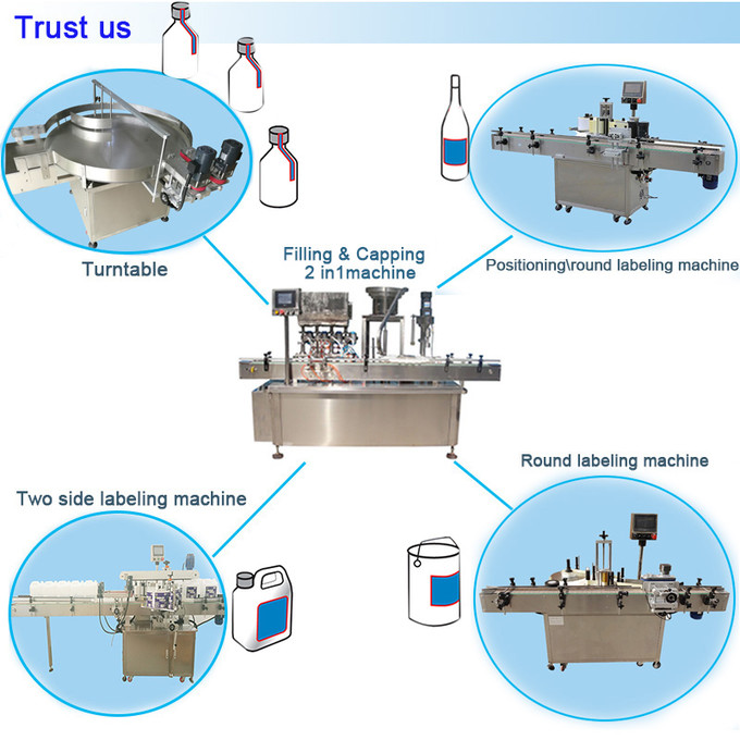 Compact Self Adhesive Round Bottles Jars Cans Labeling Machines Automatic Dentification System