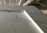 Modern House Prefab Kitchen Countertops Calacatta White Quartz Bar Top