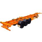 Light Tare Weight 2/3 Axles 20-40-45ft Air Suspension Container Chassis Semi