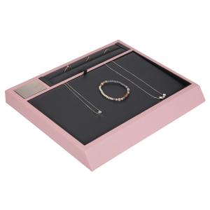 Quality 27 * 4 * 20cm Jewelry Display Box Tray Stand Wear Resistant For Necklace wholesale