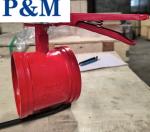 AWWA/ANSI DN100 grooved end butterfly valve