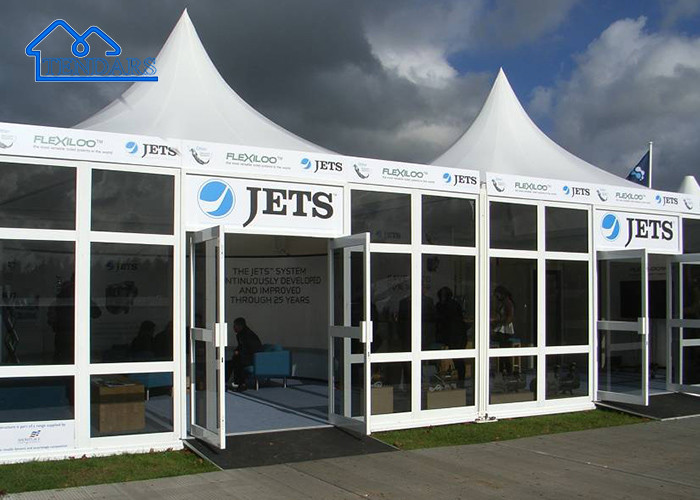 Custom Color PVC Aluminum Frame Marquee Pagoda Tent Snow Load 75kg/Sqm