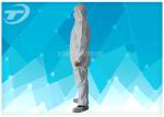 Durable Non Woven Fabric Disposable Coverall Suit White Chemical Resistant