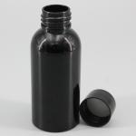 2.7oz/80ml Mini Black PET Bottle With Screw Cap Sprayer, Anti-Light Plastic