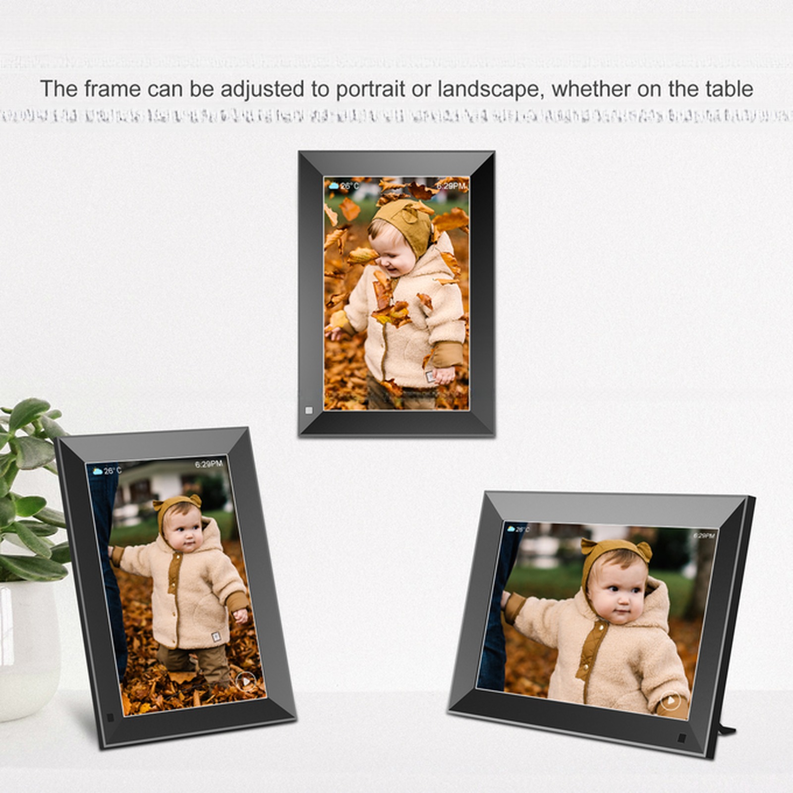10.1" inch IPS touchscreen WIFI digital cloud frame cloud photo frame picture video loop player display