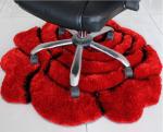 Romantic Rose 3D Polyester Shaggy Carpet Strench Yarn Mixed (3225)
