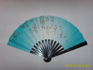 Quality 18cm Promotional hand fan , with plastic frame and double sides printed paper wholesale
