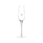 Diamond Decoration Custom Personalized Clear Champagne Flutes Glass Gifts
