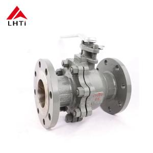 China ANSI Class 150 Titanium Ball Valve Two-Piece Gr5 Fire Safe Flanged Full Port Ball Valve on sale
