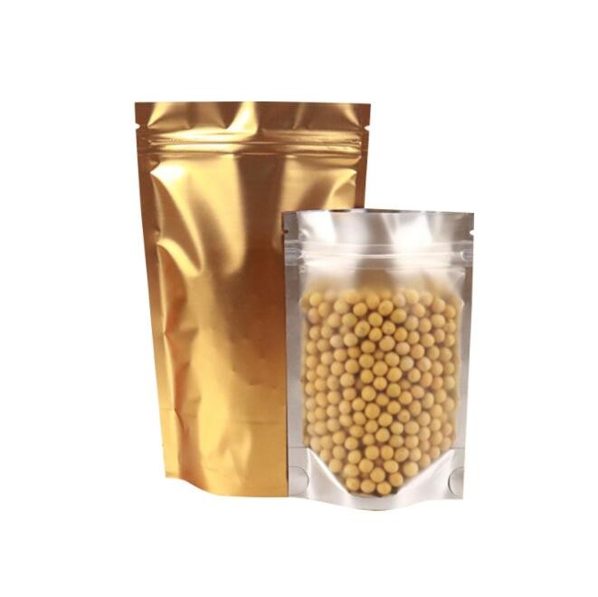 Customized Color Foil Stand Up Pouch resealable Snacks Packaging Bag