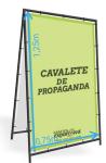 Collapsible Outdoor A Frame Display Stands With Rainproof Graphic