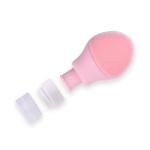 Pink Facial Cleansing Brush Silicone Electric Facial Cleanser