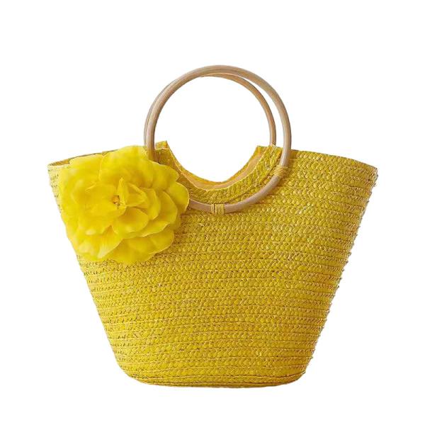 ECO Friendly Fashion Summer Tote Handbag Bohemian Handmade Bali Bags Straw Beach