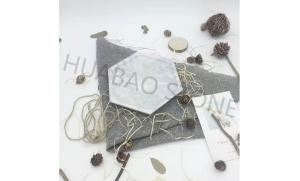 Quality Hexagon Art Stone Tile Natural Marble White Easy Cleaning Customized Size wholesale